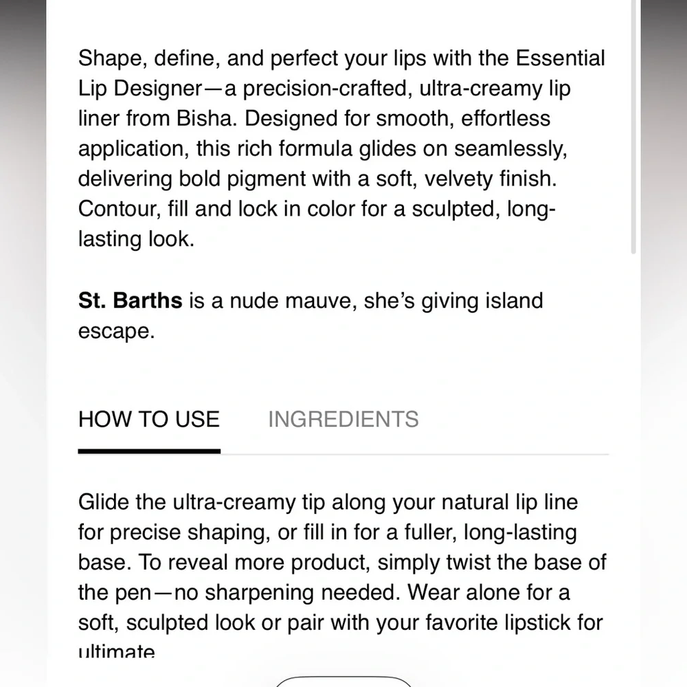 BISHA Essential Lip Liner - DUO